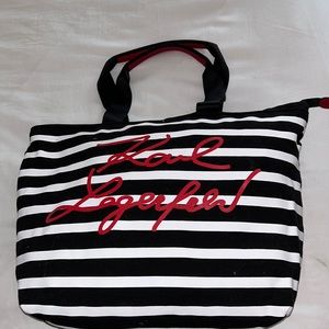 Karl Lagerfeld canvas tote